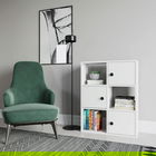Corp biblioteca, Retricy, Tilton, 72x25x93cm, 100% PAL melaminat, Alb