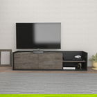 Comoda TV, Retricy, Krog, 160x35x36.8cm, 100% PAL melaminat, Antracit / Stejar întunecat