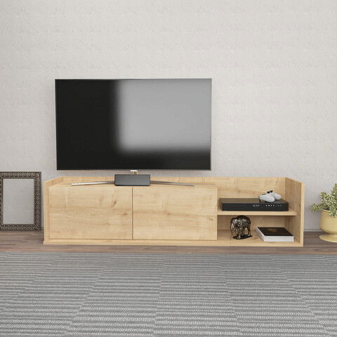 Comoda TV, Retricy, Krog, 160x35x36.8cm, 100% PAL melaminat, Stejar