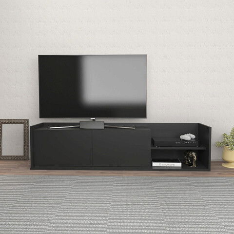 Comoda TV, Retricy, Krog, 160x35x36.8cm, 100% PAL melaminat, Antracit