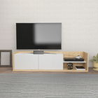 Comoda TV, Retricy, Krog, 160x35x36.8cm, 100% PAL melaminat, Stejar / Alb