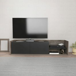 Comoda TV, Retricy, Krog, 160x35x36.8cm, 100% PAL melaminat, Wenge / Antracit