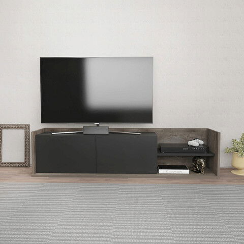 Comoda TV, Retricy, Krog, 160x35x36.8cm, 100% PAL melaminat, Wenge / Antracit