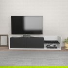 Comoda TV, Retricy, Krog, 160x35x36.8cm, 100% PAL melaminat, Alb / Antracit