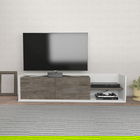 Comoda TV, Retricy, Krog, 160x35x36.8cm, 100% PAL melaminat, Alb / Wenge