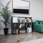 Corp biblioteca, Retricy, Randall, 120x25x93.6cm, 100% PAL melaminat, Antracit / Alb