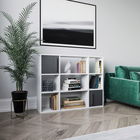 Corp biblioteca, Retricy, Randall, 120x25x93.6cm, 100% PAL melaminat, Alb / Antracit