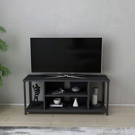 Comoda TV, Retricy, Rinaldo, 120x35x50.8cm, 100% PAL melaminat, Negru / Antracit