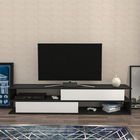 Comoda TV, Retricy, Cortez, 160x35.3x38.6cm, 100% PAL melaminat, Antracit / Alb