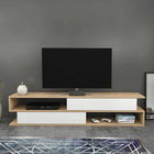 Comoda TV, Retricy, Cortez, 160x35.3x38.6cm, 100% PAL melaminat, Stejar / Alb
