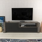 Comoda TV, Retricy, Piedmont, 160x36.8x46cm, 100% PAL melaminat, Wenge / Antracit