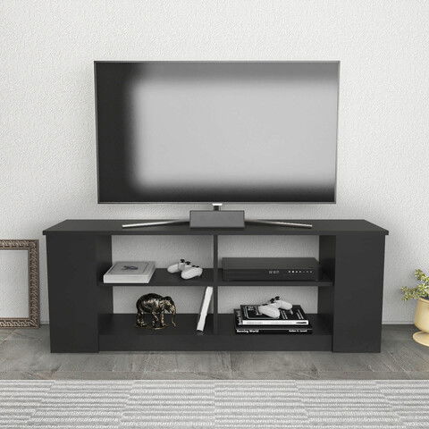 Comoda TV, Retricy, Space, 140x35x51.8cm, 100% PAL melaminat, Antracit
