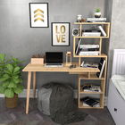 Birou, Retricy, Vina, 133x55x146.4cm, 100% PAL melaminat, Stejar