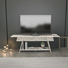 Comoda TV, Retricy, Lanca 150, 150x35x50cm, 100% PAL melaminat, Marmură albă