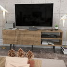 Comoda TV, Retricy, Ronas, 160x35x38.6cm, 100% PAL melaminat, Nuc