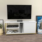 Comoda TV, Retricy, Neola, 120x35.3x50.8cm, 100% PAL melaminat, Aur / Alb