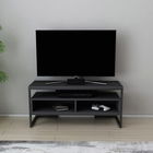 Comoda TV, Retricy, Merrion, 110x35x49.9cm, 100% PAL melaminat, Negru / Antracit