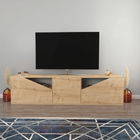 Comoda TV, Retricy, Carson, 160x35.3x40cm, 100% PAL melaminat, Stejar