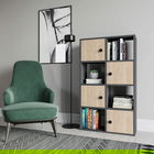 Corp biblioteca, Retricy, Tasso, 72x25x123.4cm, 100% PAL melaminat, Antracit / Stejar
