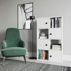 Corp biblioteca, Retricy, Tasso, 72x25x123.4cm, 100% PAL melaminat, Alb