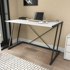 Birou, Retricy, Adelaide, 114x60x75cm, 100% PAL melaminat, Negru / Alb