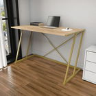 Birou, Retricy, Adelaide, 114x60x75cm, 100% PAL melaminat, Aur / Stejar