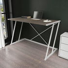 Birou, Retricy, Adelaide, 114x60x75cm, 100% PAL melaminat, Alb / Gri inchis