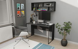 Birou, Retricy, Bronx, 120x59.6x114.2cm, 100% PAL melaminat, Antracit