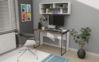 Birou, Retricy, Bronx, 120x59.6x114.2cm, 100% PAL melaminat, Wenge / Alb