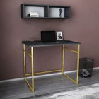 Birou, Retricy, Hussum, 90x60x75cm, 100% PAL melaminat, Aur / Antracit