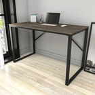 Birou, Retricy, Layton, 120x60x74cm, 100% PAL melaminat, Negru / Gri inchis