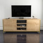 Comoda TV, Retricy, Otis, 140x35.3x50.8cm, 100% PAL melaminat, Aur / Stejar