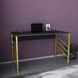 Birou, Retricy, Josephine, 120x60x74.8cm, 100% PAL melaminat, Aur / Antracit