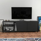 Comoda TV, Retricy, Primrose, 160x35.3x50.8cm, 100% PAL melaminat, Negru / Antracit