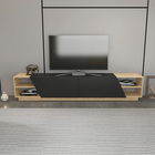 Comoda TV, Retricy, Rhodes, 240x37.1x47.4cm, 100% PAL melaminat, Stejar / Antracit