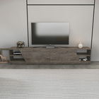 Comoda TV, Retricy, Rhodes, 240x37.1x47.4cm, 100% PAL melaminat, Wenge