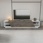 Comoda TV, Retricy, Rhodes, 240x37.1x47.4cm, 100% PAL melaminat, Alb / Wenge