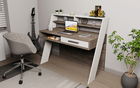 Birou, Retricy, Soho, 123.6x59.6x104.3cm, 100% PAL melaminat, Wenge / Alb
