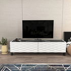 Comoda TV, Retricy, Lerze, 149.2x35x38cm, 100% PAL melaminat, Alb / Negru