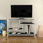 Comoda TV, Retricy, Robbins, 120x39x75cm, 100% PAL melaminat, Alb / Antracit