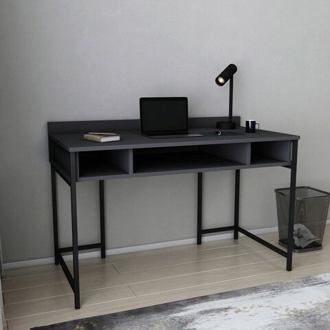 Birou, Retricy, Alma, 120x60x74.8cm, 100% PAL melaminat, Negru / Antracit