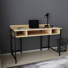 Birou, Retricy, Alma, 120x60x74.8cm, 100% PAL melaminat, Negru / Stejar
