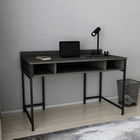 Birou, Retricy, Alma, 120x60x74.8cm, 100% PAL melaminat, Negru / Gri inchis