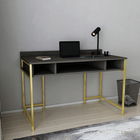 Birou, Retricy, Alma, 120x60x74.8cm, 100% PAL melaminat, Aur / Gri inchis