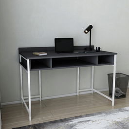 Birou, Retricy, Alma, 120x60x74.8cm, 100% PAL melaminat, Alb / Antracit