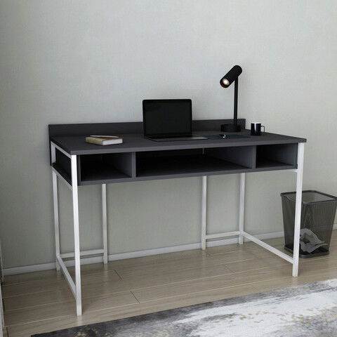 Birou, Retricy, Alma, 120x60x74.8cm, 100% PAL melaminat, Alb / Antracit