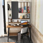 Birou, Retricy, Wood, 120x60x196.6cm, 100% PAL melaminat, Alb / Nuc