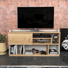 Comoda TV, Retricy, Raca, 120x37x59cm, 100% PAL melaminat, Safir / Alb