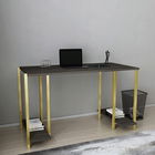 Birou, Retricy, Academy, 125.2x60x73.8cm, 100% PAL melaminat, Aur / Gri inchis