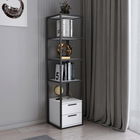 Corp biblioteca, Retricy, Robbins, 39x39x160cm, 100% PAL melaminat, Negru / Alb